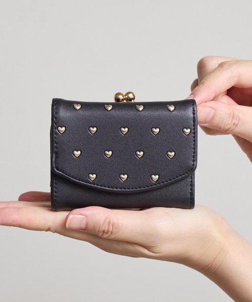 Sunny Side（サニーサイド） 財布 SUNNY SIDE:スタッズミニハート三