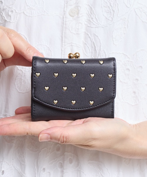 Sunny Side（サニーサイド） 財布 SUNNY SIDE:スタッズミニハート三