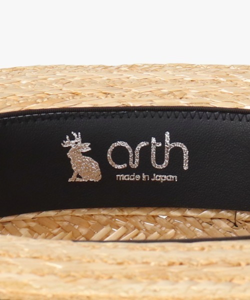 arth（アース） 帽子 ハット メンズ arth HANAMUGI BOATER HAT