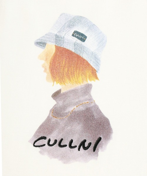 CULLNI tシャツ × LITTLE FUNNY FACE 「 Hat On I 」Logo