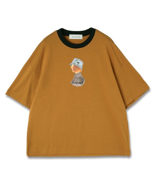 CULLNI × LITTLE FUNNY FACE Tシャツ サイズ1 CULLNI tシャツ × LITTLE FUNNY FACE 「 Hat On I 」Logo