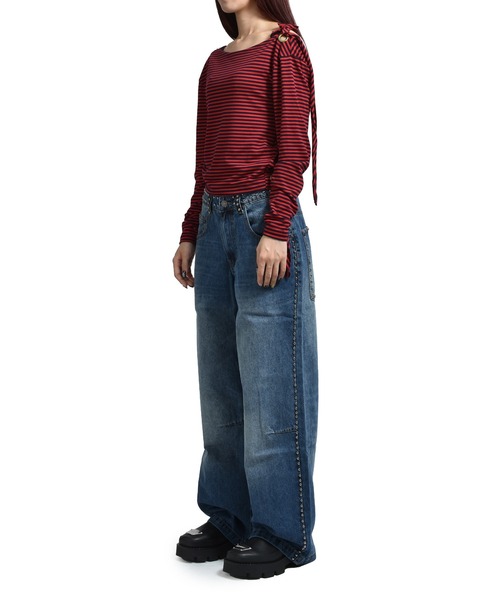 ジーンズ デニム デニムパンツ NAILED STUDDED COLOSSUS JEANS IN