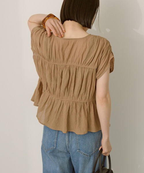 【ほぼ新品※試着のみで着用】着心地◎ゆったりブラウス　M～L ふくろうと月ボレロみたいなブラウス | soulberry