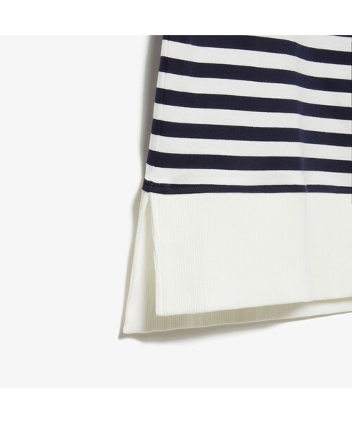 「LACOSTE」 半袖Tシャツ 38 ネイビー レディース