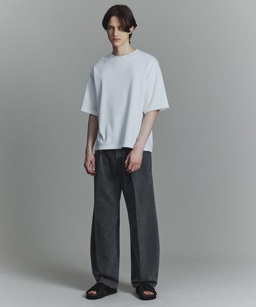 「PUBLIC TOKYO」 半袖Tシャツ 2 ブラック メンズ