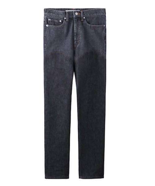 「JOHN LAWRENCE SULLIVAN」 加工スキニーデニムパンツ MEDIUM ブラック レディース