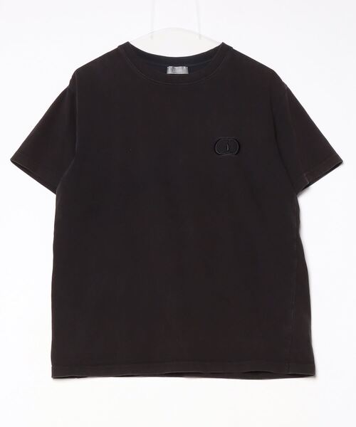 Dior HOMME 「Dior homme」 ワンポイント半袖Tシャツ S ブラック Dior HOMME 「Dior homme」 ワンポイント半袖Tシャツ S ブラック