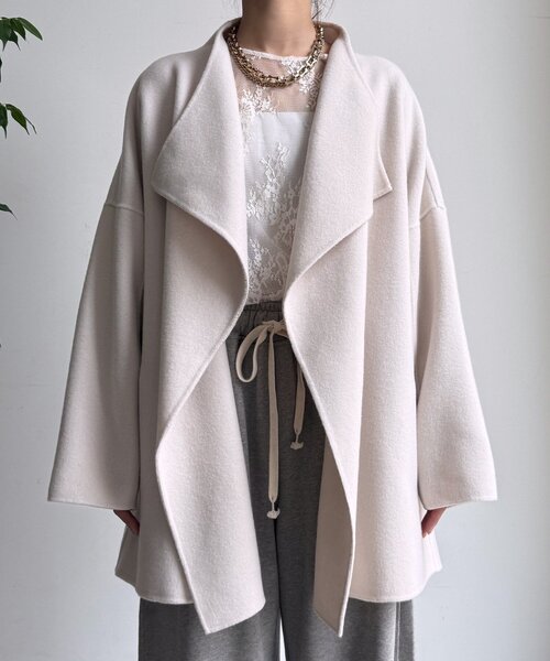 DouDou（ドゥドゥ） コート アウター ハンドメイドミドル丈コート