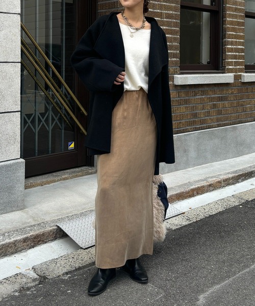 DouDou（ドゥドゥ） コート アウター ハンドメイドミドル丈コート