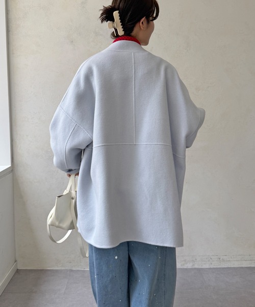 DouDou（ドゥドゥ） コート アウター ハンドメイドミドル丈コート