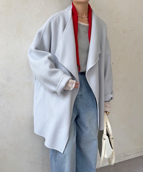 DouDou（ドゥドゥ） コート アウター ハンドメイドミドル丈コート