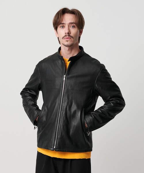 UNITED ARROWS B&Y 革ジャン　シープレザー　　ライダース BEAUTY＆YOUTH UNITED ARROWS 革ジャン ライダース シープレザー