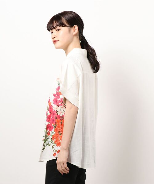 「Desigual」 半袖シャツ L ホワイト レディース_画像6