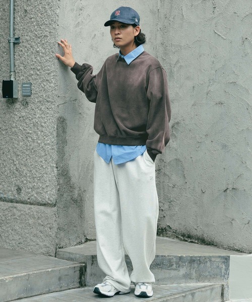 RAGEBLUE トレーナー スウェット ピグメント加工裏毛スウェット メンズ