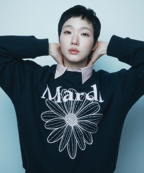 Mardi Mercredi刺繍スウェットブラウン×ブルー 楽天市場】マルディメクルディ Mardi Mercredi スウェット SWEATSHIRT