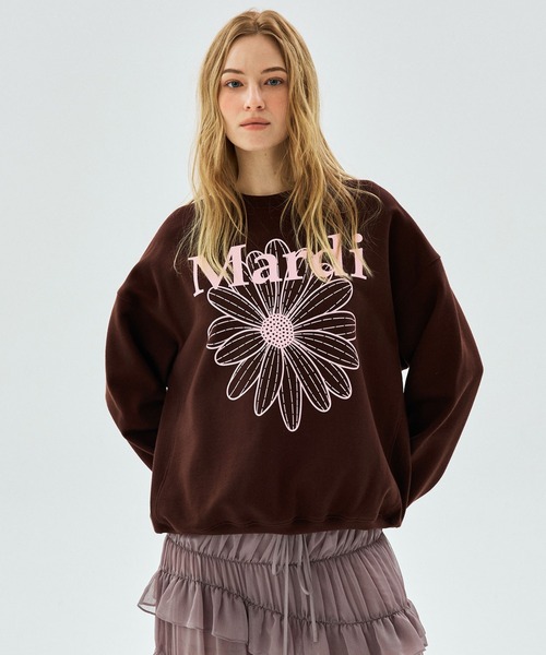Mardi Mercredi刺繍スウェットブラウン×ブルー 楽天市場】マルディメクルディ Mardi Mercredi スウェット SWEATSHIRT