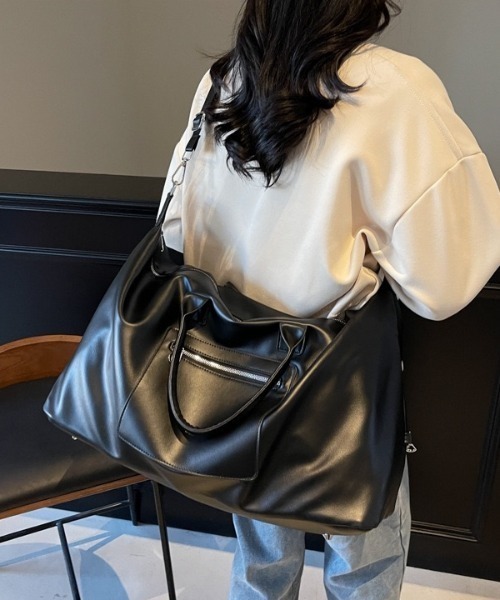 【美品】ZADIG&VOLTAIRE レザー　ボストンバッグ　2way グレー ショルダーバッグ バッグ 2WAY大容量ボストンバッグ/旅行バッグ