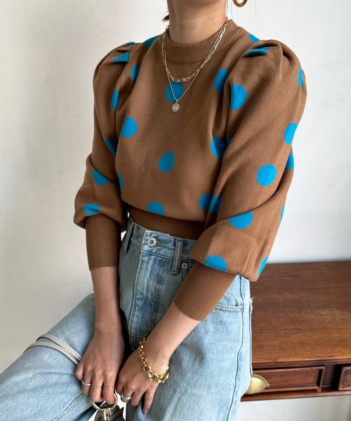 DouDou（ドゥドゥ） 長袖ニット FREE ブラック レディース : ZOZOTOWN