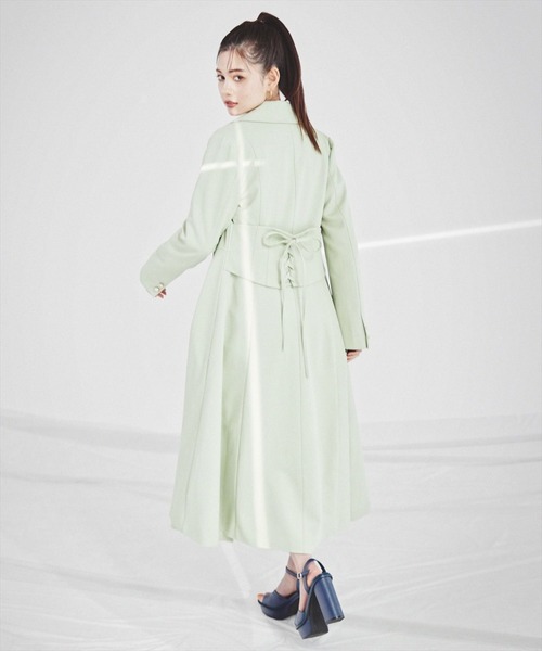 「REDYAZEL」 ステンカラーコート MEDIUM ベージュ レディース_画像3