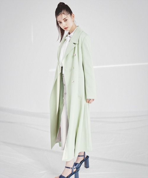 「REDYAZEL」 ステンカラーコート MEDIUM ベージュ レディース_画像4