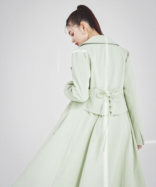 「REDYAZEL」 ステンカラーコート MEDIUM ベージュ レディース_画像6