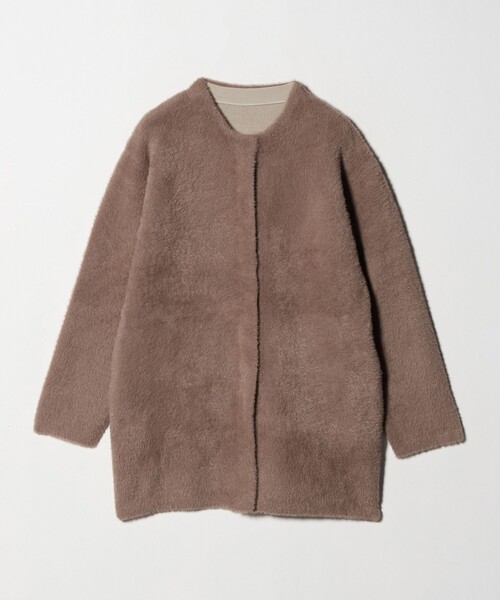 A DAY IN THE LIFE コート アウター ダブルフェイス フェザーニット