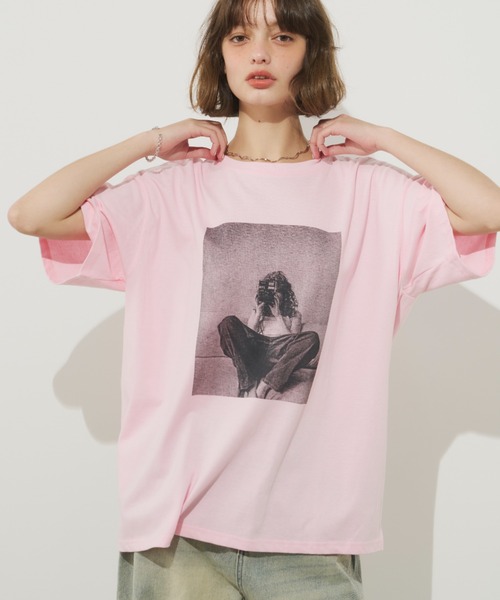 「Unitage」 半袖Tシャツ FREE グレー レディース_画像4