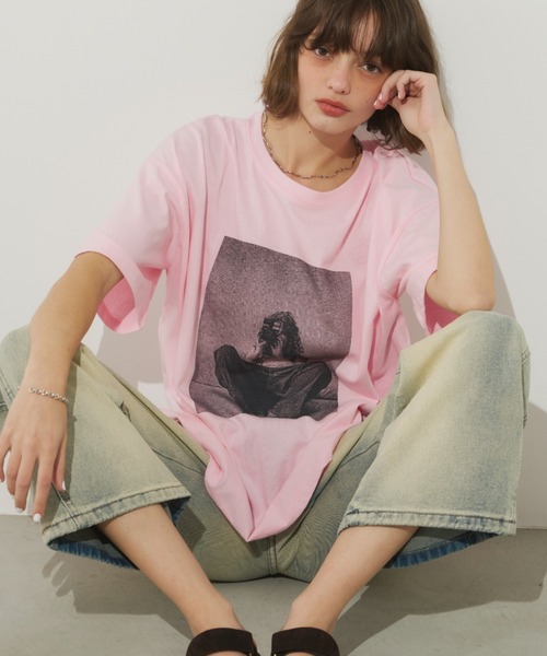 「Unitage」 半袖Tシャツ FREE グレー レディース_画像6