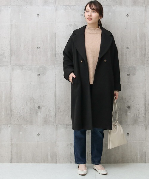 「Social GIRL」 チェスターコート M ブラック レディース_画像2