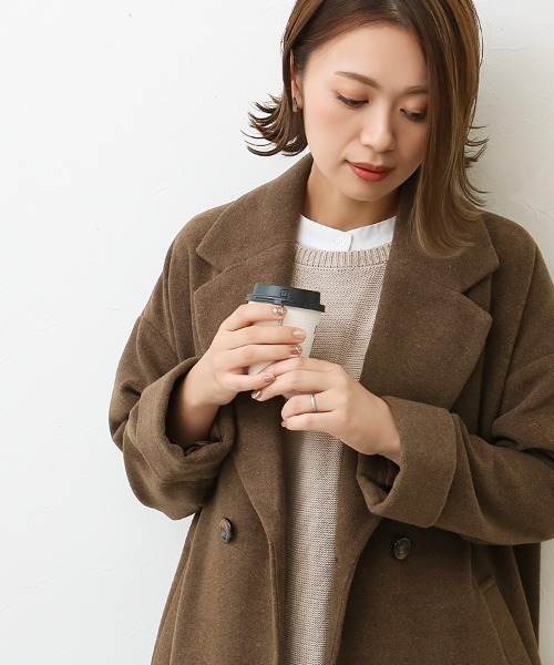 「Social GIRL」 チェスターコート M ブラック レディース_画像8