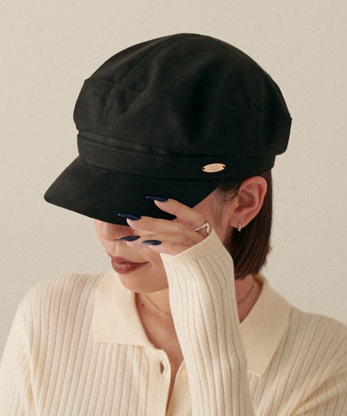 CECIL McBEE（セシルマクビー） 帽子 キャスケット スウェードマリン
