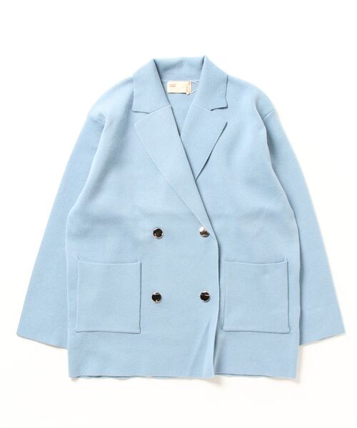 「NANO universe」 テーラードジャケット FREE ブルー レディース_画像2