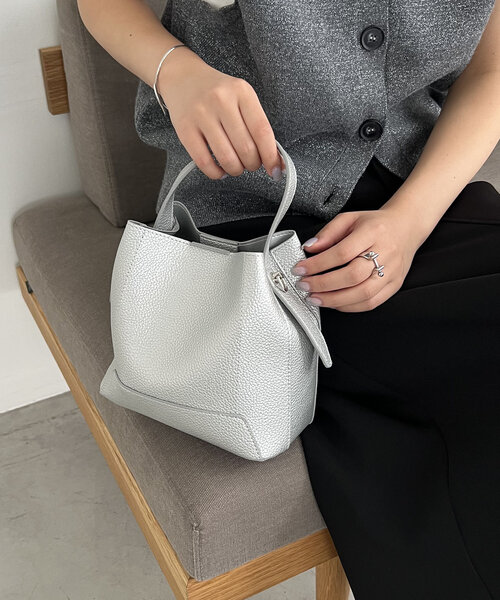 「CAPRICIEUX LE'MAGE」 2WAYバッグ FREE シルバー レディース_画像9