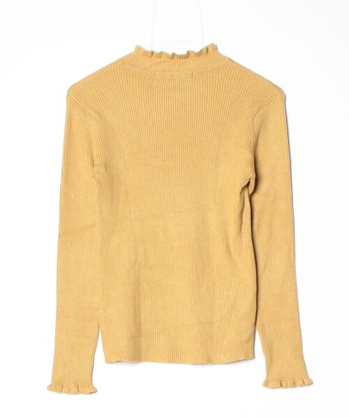 「RAY CASSIN」 長袖ニット FREE イエロー レディース_画像2