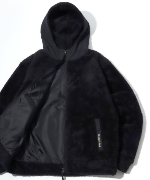 LOGOS（ロゴス） パーカー 2025AW LOGOS/ロゴス ボアフリース×ナイロン