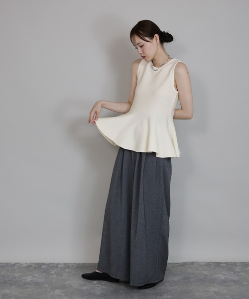 「J by blue」 ノースリーブニット MEDIUM ブラック レディース_画像8