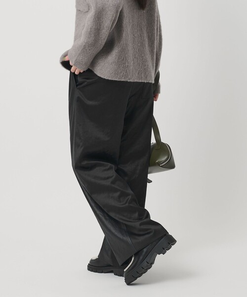 ビューティー＆ユース ユナイテッドアローズ（BEAUTY&YOUTH）/ポリエステル ２トーンサテン ドロストパンツ ウォッシャブル BEAUTY＆YOUTH UNITED ARROWS パンツ ポリエステル 2トーンサテン