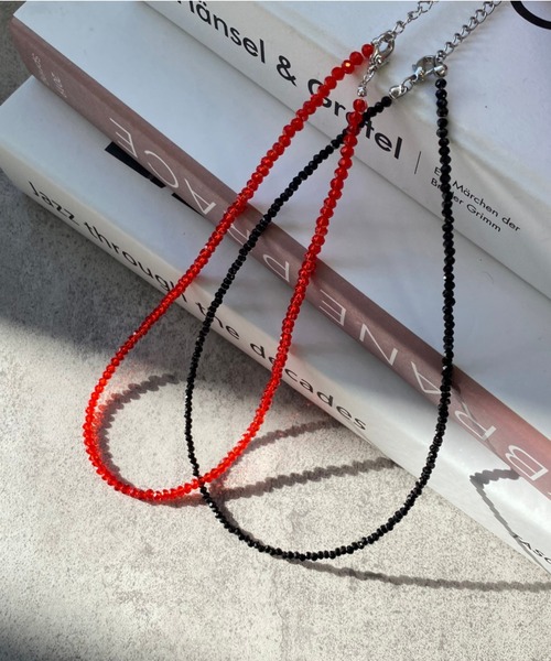 ネックレス クリスタルガラスネックレス レディース : ZOZOTOWN Yahoo