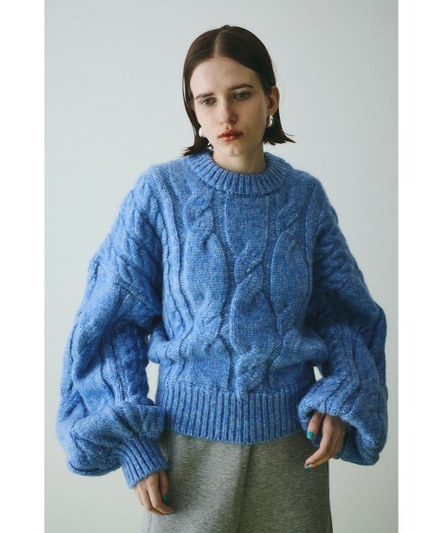 トップス Casey knit tops HeRIN.CYE ニット セーター Mix knit tops ミックスニットトップス