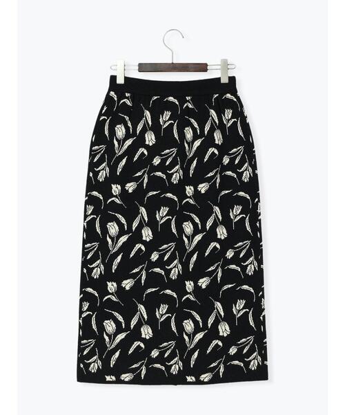 「Te chichi TERRASSE」 ニットスカート フリ- ブラック レディース_画像4