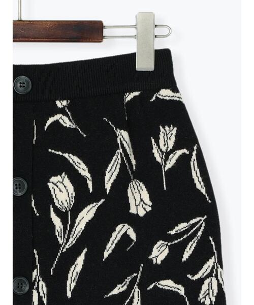 「Te chichi TERRASSE」 ニットスカート フリ- ブラック レディース_画像6