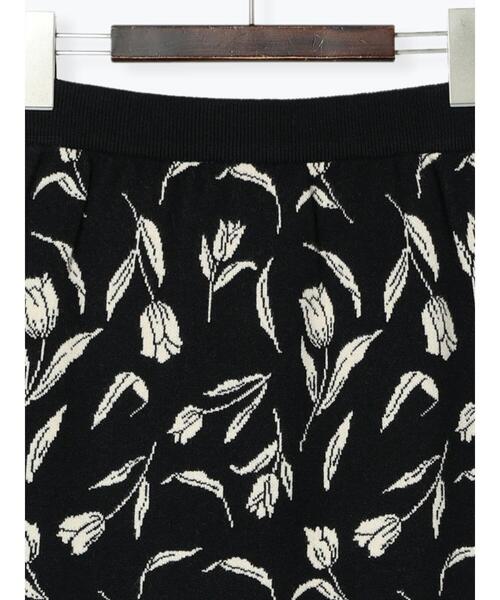 「Te chichi TERRASSE」 ニットスカート フリ- ブラック レディース_画像8