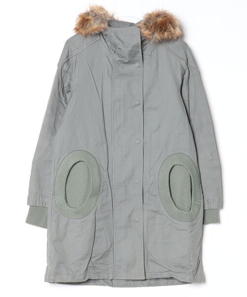 ☆ ツモリチサト 中綿 ライナー付 ファー付 パッチワーク 異素材