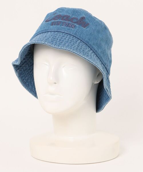 COACH（コーチ） 帽子 ハット スクリプト エンブロイダード デニム