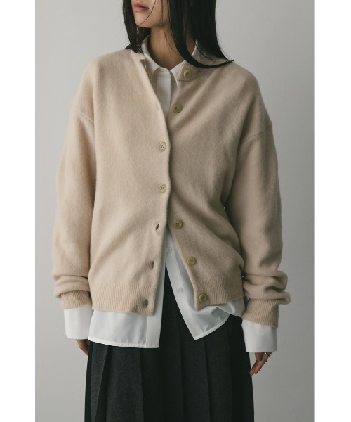 2023ニットカーディガン　未使用品 田中亜希子さんコラボ ]フラッフィーニットカーディガン [C6775