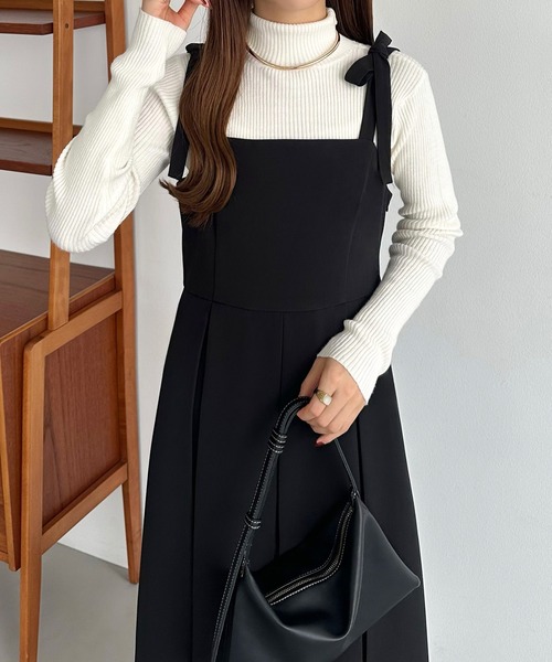 「callautia」 ノースリーブワンピース LARGE ブラック レディース_画像3