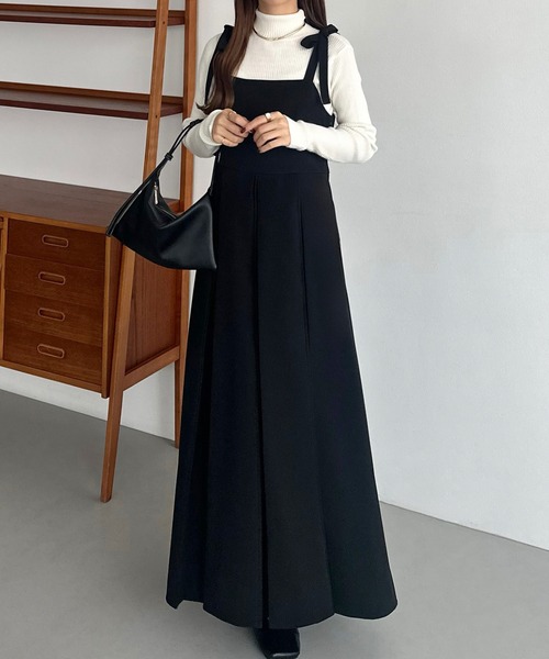 「callautia」 ノースリーブワンピース LARGE ブラック レディース_画像4