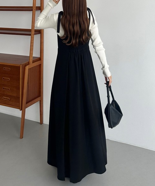 「callautia」 ノースリーブワンピース LARGE ブラック レディース_画像5