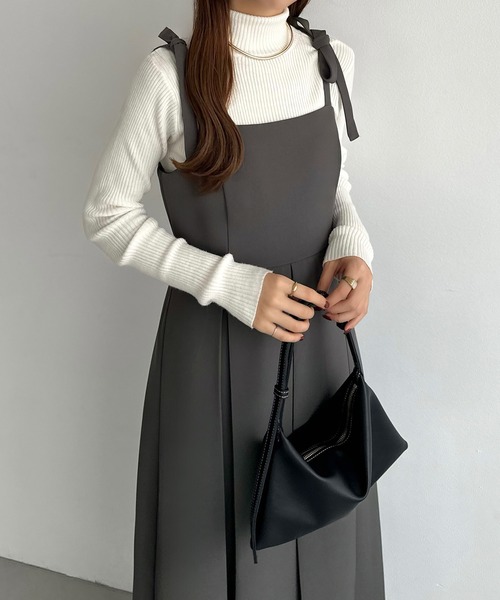 「callautia」 ノースリーブワンピース LARGE ブラック レディース_画像7