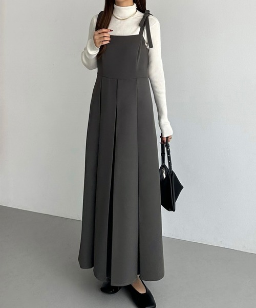 「callautia」 ノースリーブワンピース LARGE ブラック レディース_画像8